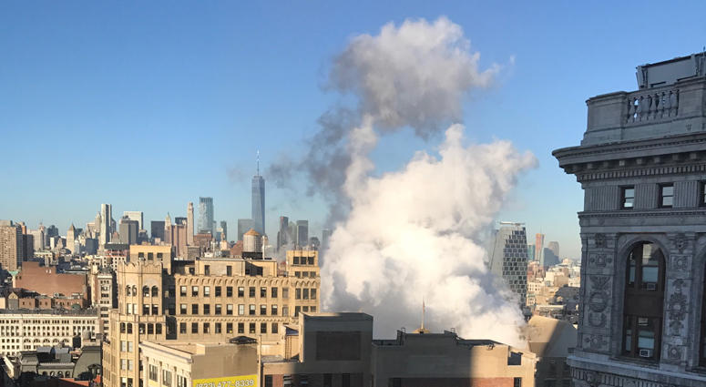 Steam pipe explosion Steam pipe explosion