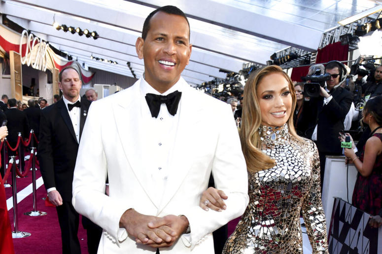 Alex Rodriguez and Jennifer Lopez