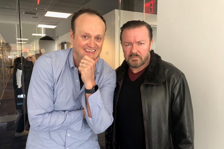 Brad Blanks and Ricky Gervais
