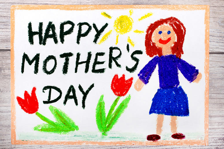 Child's Mother's Day drawing