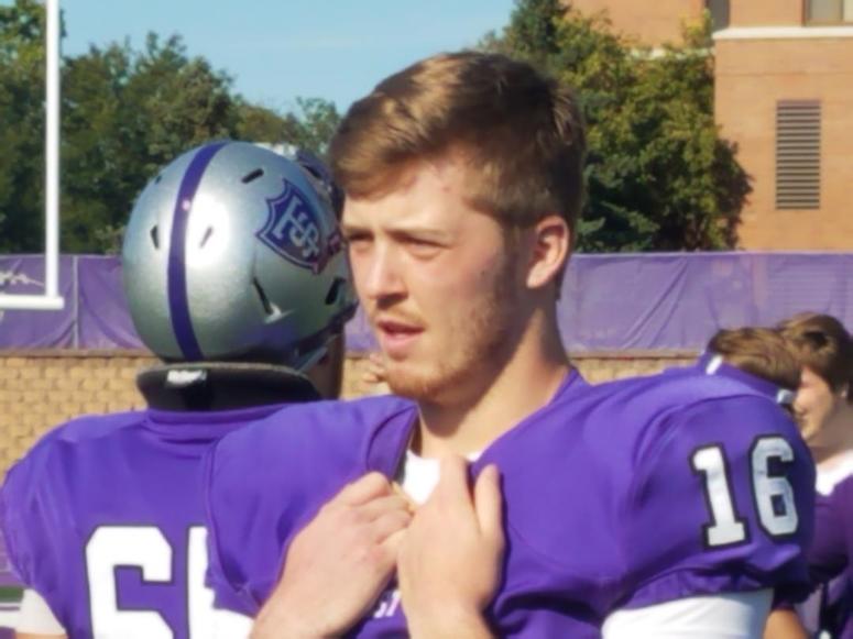 Jacques Perra of the Tommies Tommies quarterback Jacques Perra