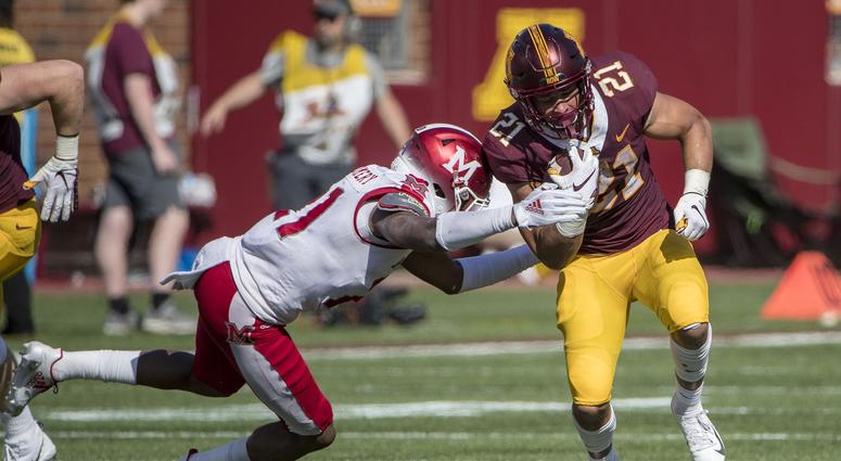 Running back Bryce Williams Bryce Williams of the Gophers
