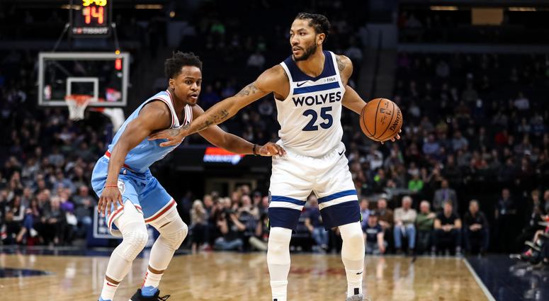 Home game for Wolves and Derrick Rose Derrick Rose at home