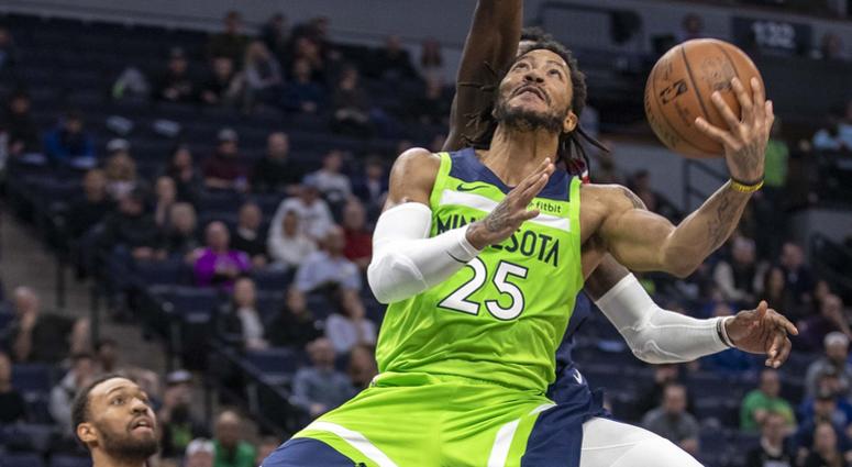 Derek Rose with the ball Timberwolves win with Rose