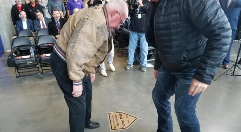 Metrodome home plate marker Unveiled home plate marker