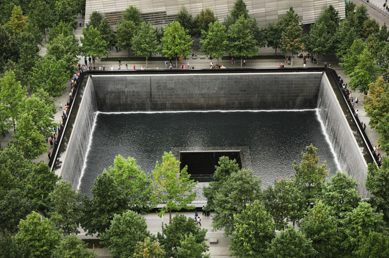 The grounds of the September 11 Memorial and Museum stand in lower Manhattan on September 05, 2019 in New York City. New York City is preparing to commemorate the 18th anniversary of the attacks on the World Trade Center in which 2,996 people were killed The grounds of the September 11 Memorial and Museum stand in lower Manhattan on September 05, 2019 in New York City. New York City is preparing to commemorate the 18th anniversary of the attacks on the World Trade Center in which 2,996 people were killed