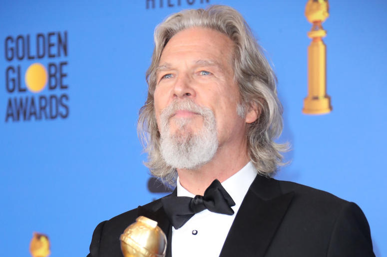 Jeff Bridges poses in the press room with the Cecil B. DeMille award at the 76th Golden Globe Awards at the Beverly Hilton Jeff Bridges poses in the press room with the Cecil B. DeMille award at the 76th Golden Globe Awards at the Beverly Hilton