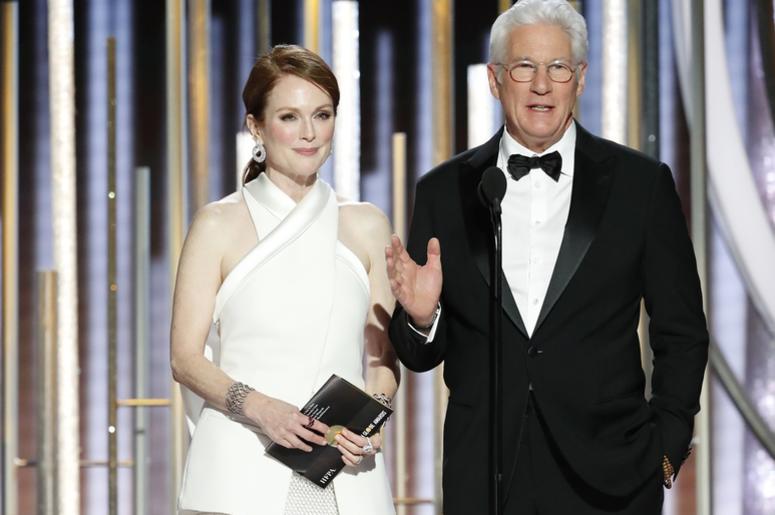 Julianne Moore and Richard Ger during the 76th Golden Globe Awards at the Beverly Hilton. Julianne Moore and Richard Ger during the 76th Golden Globe Awards at the Beverly Hilton.