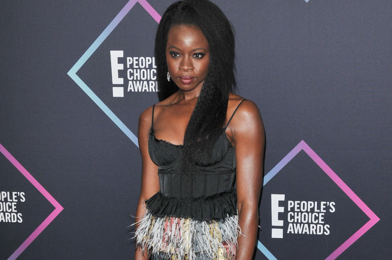 Danai Gurira arrives at the 2018 E! People's Choice Awards held at the Barker Hangar in Santa Monica, CA on Sunday, November 11, 2018. Danai Gurira arrives at the 2018 E! People's Choice Awards held at the Barker Hangar in Santa Monica, CA on Sunday, November 11, 2018.