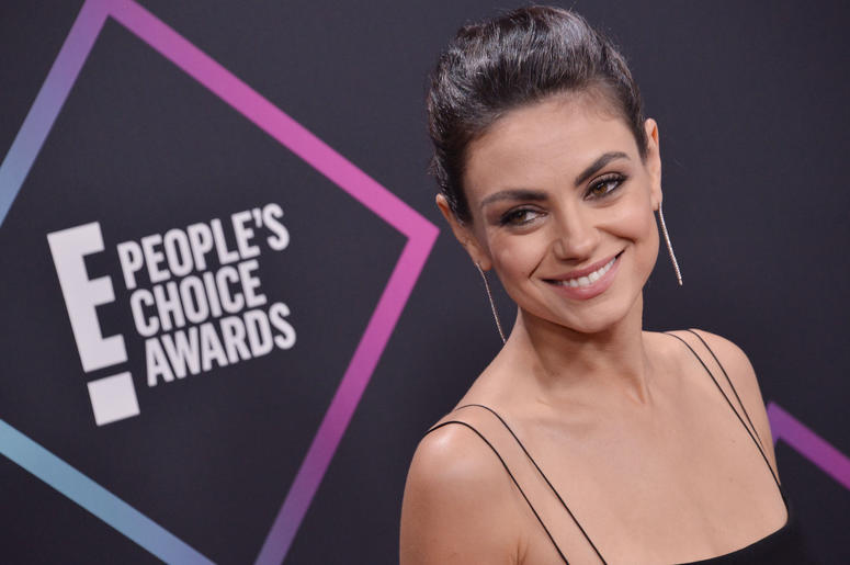 Mila Kunis arrives at the 2018 E! People's Choice Awards held at the Barker Hangar in Santa Monica, CA on Sunday, November 11, 2018. Mila Kunis arrives at the 2018 E! People's Choice Awards held at the Barker Hangar in Santa Monica, CA on Sunday, November 11, 2018.