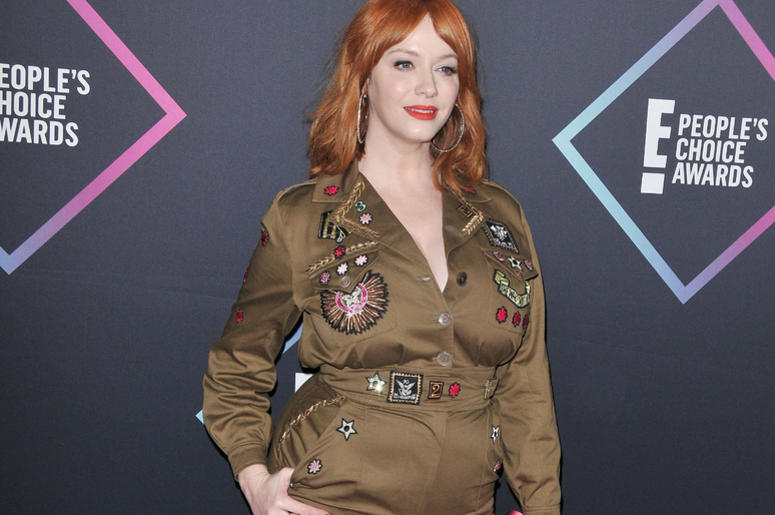Christina Hendricks arrives at the 2018 E! People's Choice Awards held at the Barker Hangar in Santa Monica, CA on Sunday, November 11, 2018. Christina Hendricks arrives at the 2018 E! People's Choice Awards held at the Barker Hangar in Santa Monica, CA on Sunday, November 11, 2018.