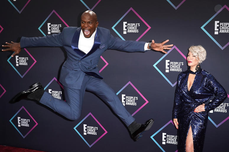 Rebecca King-Crews, Terry Crews attend the People's Choice Awards 2018 at Barker Hangar on November 11, 2018 in Santa Monica, California. Rebecca King-Crews, Terry Crews attend the People's Choice Awards 2018 at Barker Hangar on November 11, 2018 in Santa Monica, California.