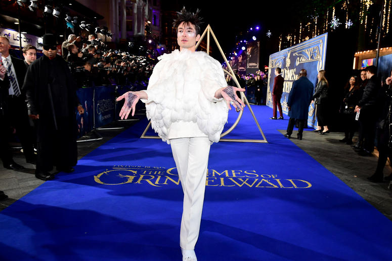 Ezra Miller attending the Fantastic Beasts: The Crimes of Grindelwald UK premiere held at Leicester Square, London. Ezra Miller attending the Fantastic Beasts: The Crimes of Grindelwald UK premiere held at Leicester Square, London.