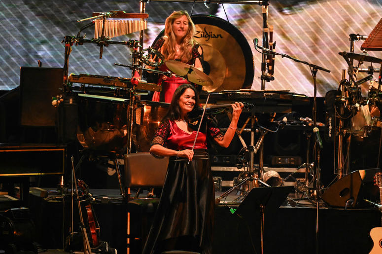WEST PALM BEACH, FL - NOVEMBER 21: Mannheim Steamroller in concert at The Kravis Center in West Palm Beach, Florida on November 21, 2018. WEST PALM BEACH, FL - NOVEMBER 21: Mannheim Steamroller in concert at The Kravis Center in West Palm Beach, Florida on November 21, 2018.