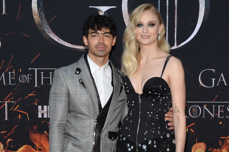 (L-R) Joe Jonas and Sophie Turner attend HBO's "Game of Thrones" eight and final season premiere at Radio City Music Hall in New York, NY, April 3, 2019. (L-R) Joe Jonas and Sophie Turner attend HBO's "Game of Thrones" eight and final season premiere at Radio City Music Hall in New York, NY, April 3, 2019.