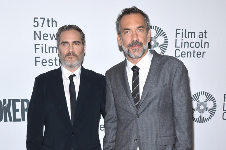 (L-R) Actor Joaquin Phoenix and Director Todd Phillips attend the “Joker” Premiere at the 57th New York Film Festival in New York, NY, October 2, 2019. (L-R) Actor Joaquin Phoenix and Director Todd Phillips attend the “Joker” Premiere at the 57th New York Film Festival in New York, NY, October 2, 2019.