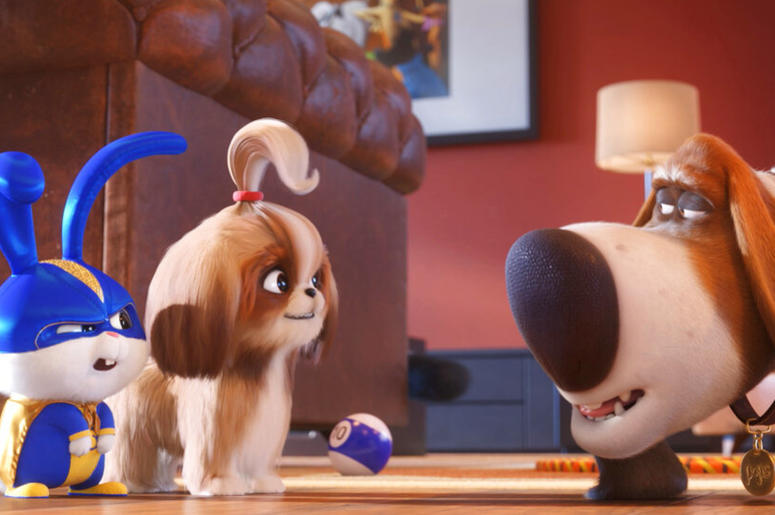 Universal Pictures shows, from left, Snowball, voiced by Kevin Hart, Dais Universal Pictures shows, from left, Snowball, voiced by Kevin Hart, Dais