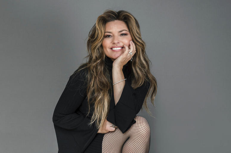 Shania Twain poses for a portrait at her Manhattan hotel, Friday, June 14, 2019, in New York. Twain will begin a new residency in Las Vegas at Zappos Theater at Planet Hollywood Resort & Casino, starting in December 2019.