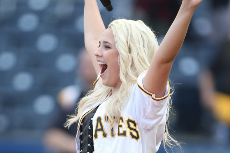 Gabby Barrett at Pirates Game Gabby Barrett at Pirates Game