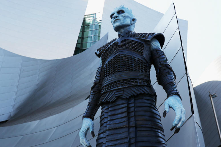 A white walker attends the premiere of HBO's 'Game Of Thrones' season 7 at Walt Disney Concert Hall on July 12, 2017 in Los Angeles, California. A white walker attends the premiere of HBO's 'Game Of Thrones' season 7 at Walt Disney Concert Hall on July 12, 2017 in Los Angeles, California.