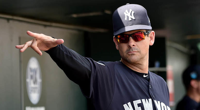 Yankees manager Aaron Boone Yankees manager Aaron Boone