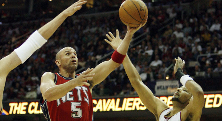 Jason Kidd with the New Jersey Nets in May 2007 Jason Kidd with the New Jersey Nets in May 2007