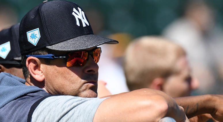Yankees manager Aaron Boone Yankees manager Aaron Boone