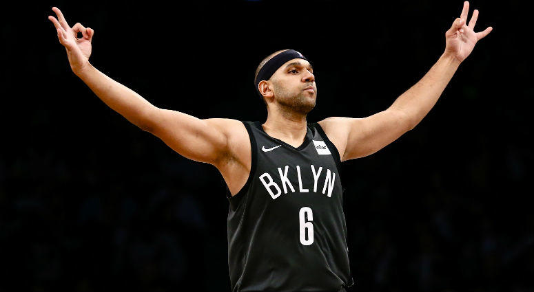 Jared Dudley reacts in the third quarter against the Phoenix Suns at Barclays Center. Jared Dudley reacts in the third quarter against the Phoenix Suns at Barclays Center.