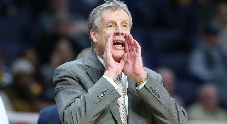 Albany, NY, USA; Iona Gaels head coach Tim Cluess reacts to a play against the Monmouth Hawks during the second half in the MAAC Conference Tournament Championship game at the Times Union Center. Mandatory Credit: Rich Barnes-USA TODAY Sports Albany, NY, USA; Iona Gaels head coach Tim Cluess reacts to a play against the Monmouth Hawks during the second half in the MAAC Conference Tournament Championship game at the Times Union Center. Mandatory Credit: Rich Barnes-USA TODAY Sports