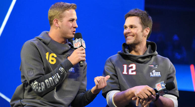 Jared Goff and Tom Brady Jared Goff and Tom Brady
