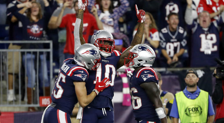 Josh Gordon celebrates a touchdown against Miami Josh Gordon celebrates a touchdown against Miami