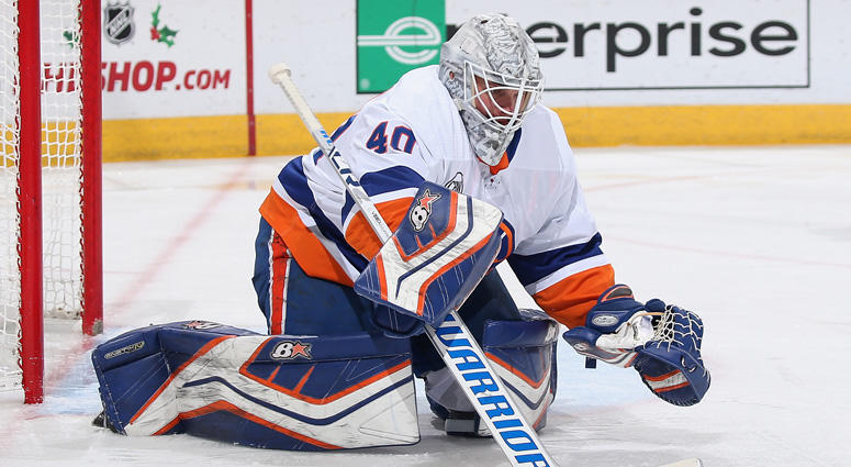 Islanders goalie Robin Lehner Islanders goalie Robin Lehner
