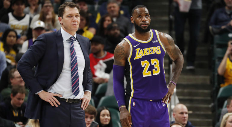 Luke Walton and LeBron James Luke Walton and LeBron James