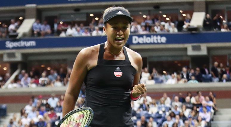 Naomi Osaka reacts after winning a point against Serena Williams during the women's final of the U.S. Open on Sept. 8, 2018, Naomi Osaka reacts after winning a point against Serena Williams during the women's final of the U.S. Open on Sept. 8, 2018,