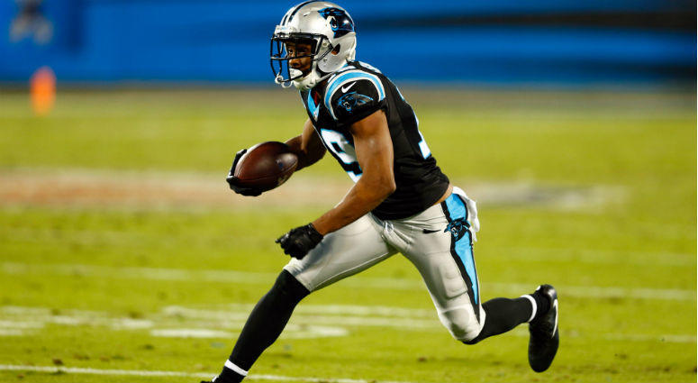 Russell Shepard runs after a reception in the third quarter against the Miami Dolphins at Bank of America Stadium in Charlotte. Russell Shepard runs after a reception in the third quarter against the Miami Dolphins at Bank of America Stadium in Charlotte.