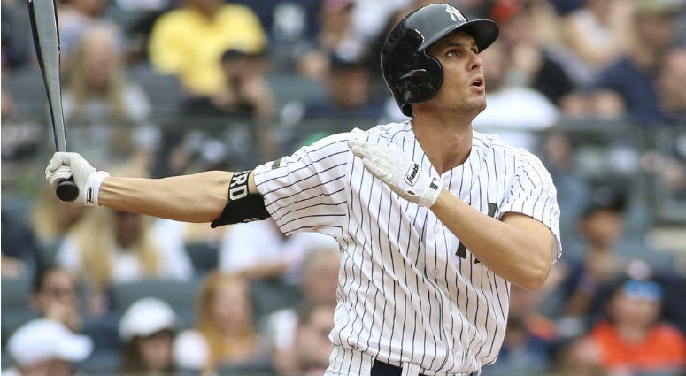 Greg Bird hits a solo home run in the seventh inning against the Houston Astros at Yankee Stadium. Greg Bird hits a solo home run in the seventh inning against the Houston Astros at Yankee Stadium.