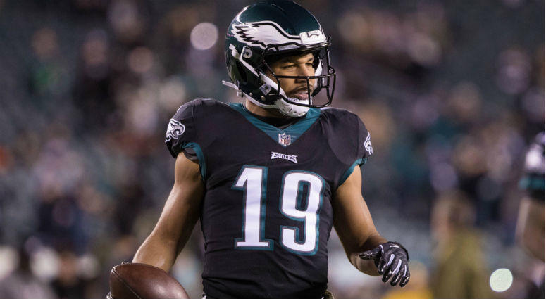 Golden Tate warms up before action against the Dallas Cowboys at Lincoln Financial Field. Golden Tate warms up before action against the Dallas Cowboys at Lincoln Financial Field.
