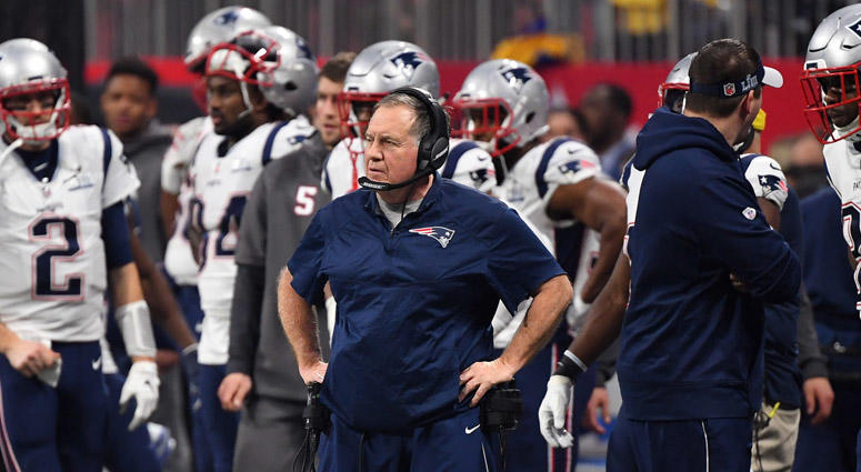 Patriots coach Bill Belichick on the sidelines during Super Bowl LIII on Feb. 3, 2019, at Mercedes-Benz Stadium in Atlanta. Patriots coach Bill Belichick on the sidelines during Super Bowl LIII on Feb. 3, 2019, at Mercedes-Benz Stadium in Atlanta.