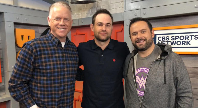 Andy Roddick poses with Boomer and Gio on Jan. 15, 2019. Andy Roddick poses with Boomer and Gio on Jan. 15, 2019.