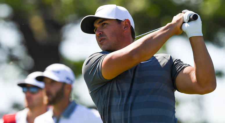 Brooks Koepka tees off the seventh hole during the final round of the U.S. Open on June 17, 2018, at Shinnecock Hills GC - Shinnecock Hills Golf Club in Southampton, New York. Brooks Koepka tees off the seventh hole during the final round of the U.S. Open on June 17, 2018, at Shinnecock Hills GC - Shinnecock Hills Golf Club in Southampton, New York.