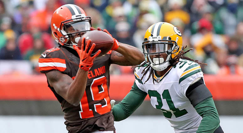 Browns wide receiver Corey Coleman makes a catch against the Green Bay Packers on Dec. 10, 2017, at FirstEnergy Stadium. Browns wide receiver Corey Coleman makes a catch against the Green Bay Packers on Dec. 10, 2017, at FirstEnergy Stadium.