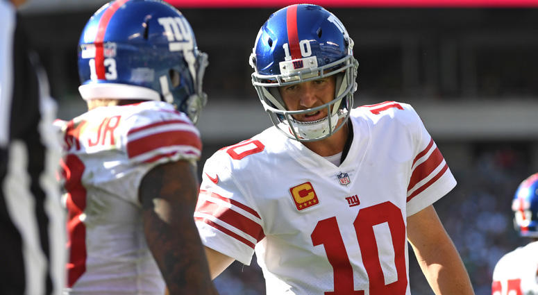 Giants quarterback Eli Manning and wide receiver Odell Beckham Jr. Giants quarterback Eli Manning and wide receiver Odell Beckham Jr.