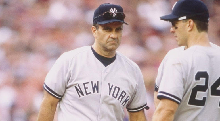 Joe Torre manages the Yankees in 1998. Joe Torre manages the Yankees in 1998.