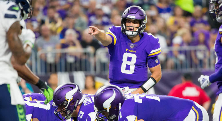 Minnesota Vikings quarterback Kirk Cousins in the second quarter against the Seattle Seahawks on Aug. 24, 2018, at U.S. Bank Stadium. Minnesota Vikings quarterback Kirk Cousins in the second quarter against the Seattle Seahawks on Aug. 24, 2018, at U.S. Bank Stadium.