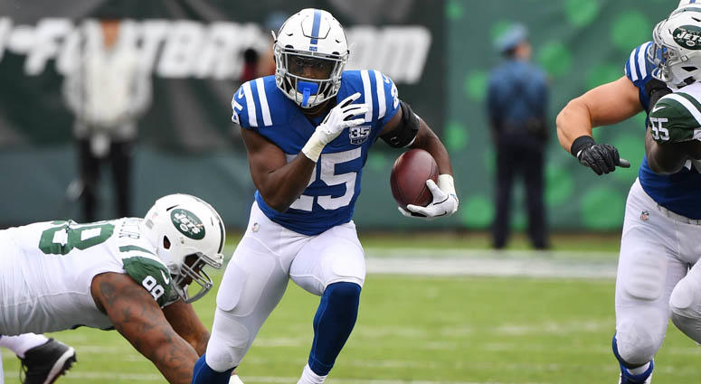 Colts running back Marlon Mack Colts running back Marlon Mack