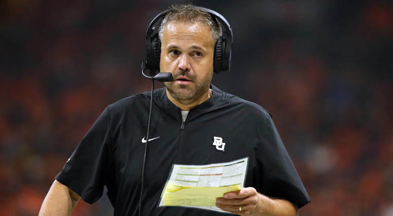 Baylor coach Matt Rhule Baylor coach Matt Rhule