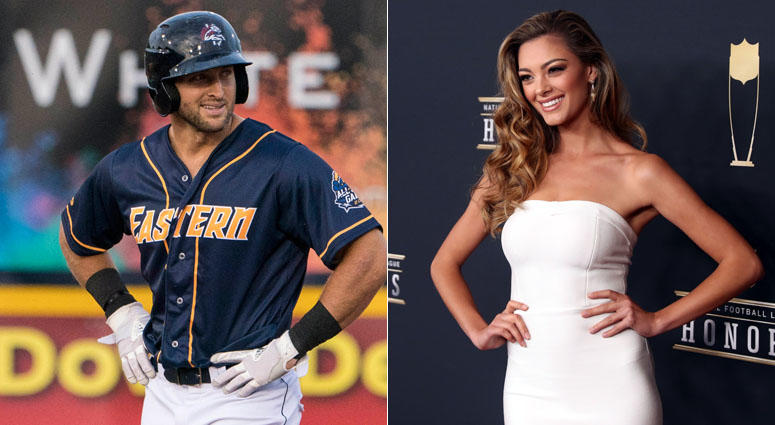 Tim Tebow and Demi-Leigh Nel-Peters Tim Tebow and Demi-Leigh Nel-Peters