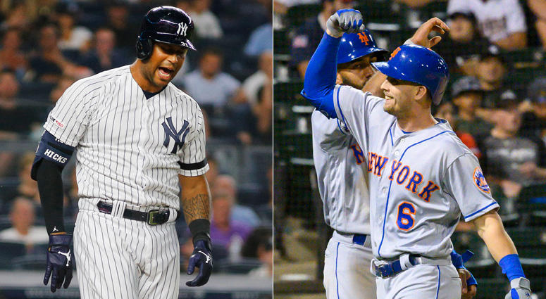 Aaron Hicks and Jeff McNeil Aaron Hicks and Jeff McNeil