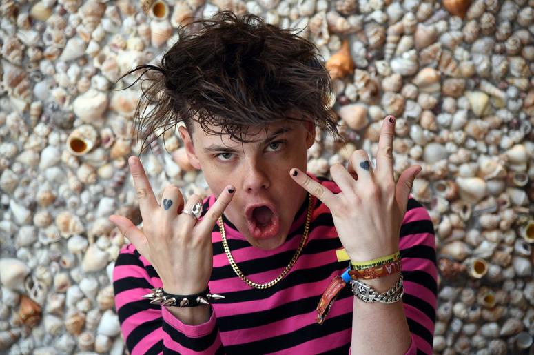 Yungblud aka Dominic Harrison poses for a portrait at Hard Rock Hotel Yungblud aka Dominic Harrison poses for a portrait at Hard Rock Hotel