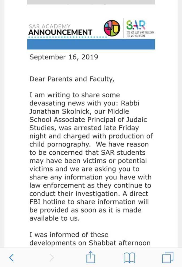Letter from SAR Academy Letter from SAR Academy